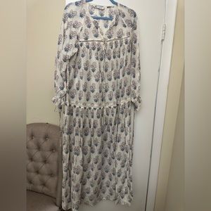 Zara light weight cotton maxi dress